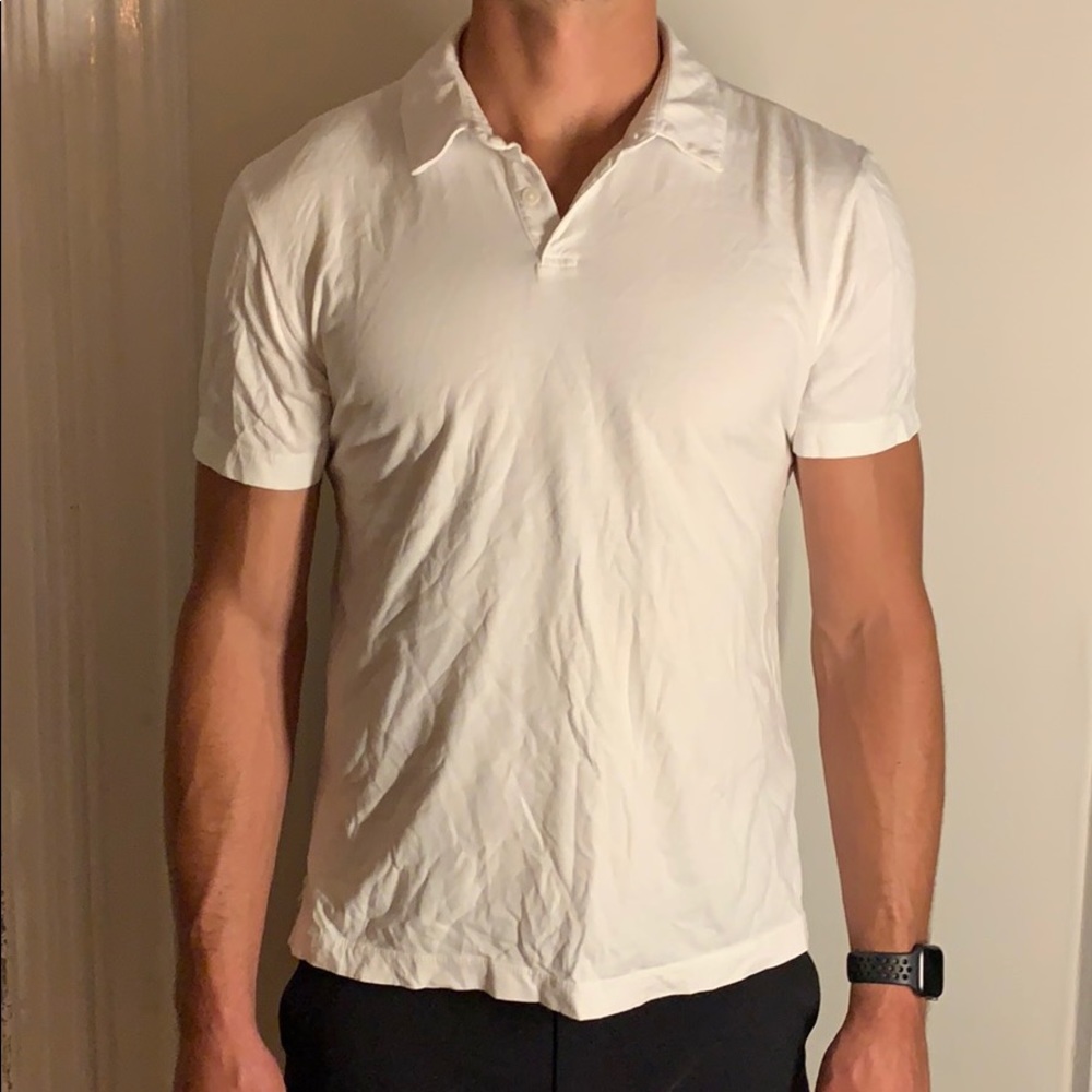 James perse white polo
